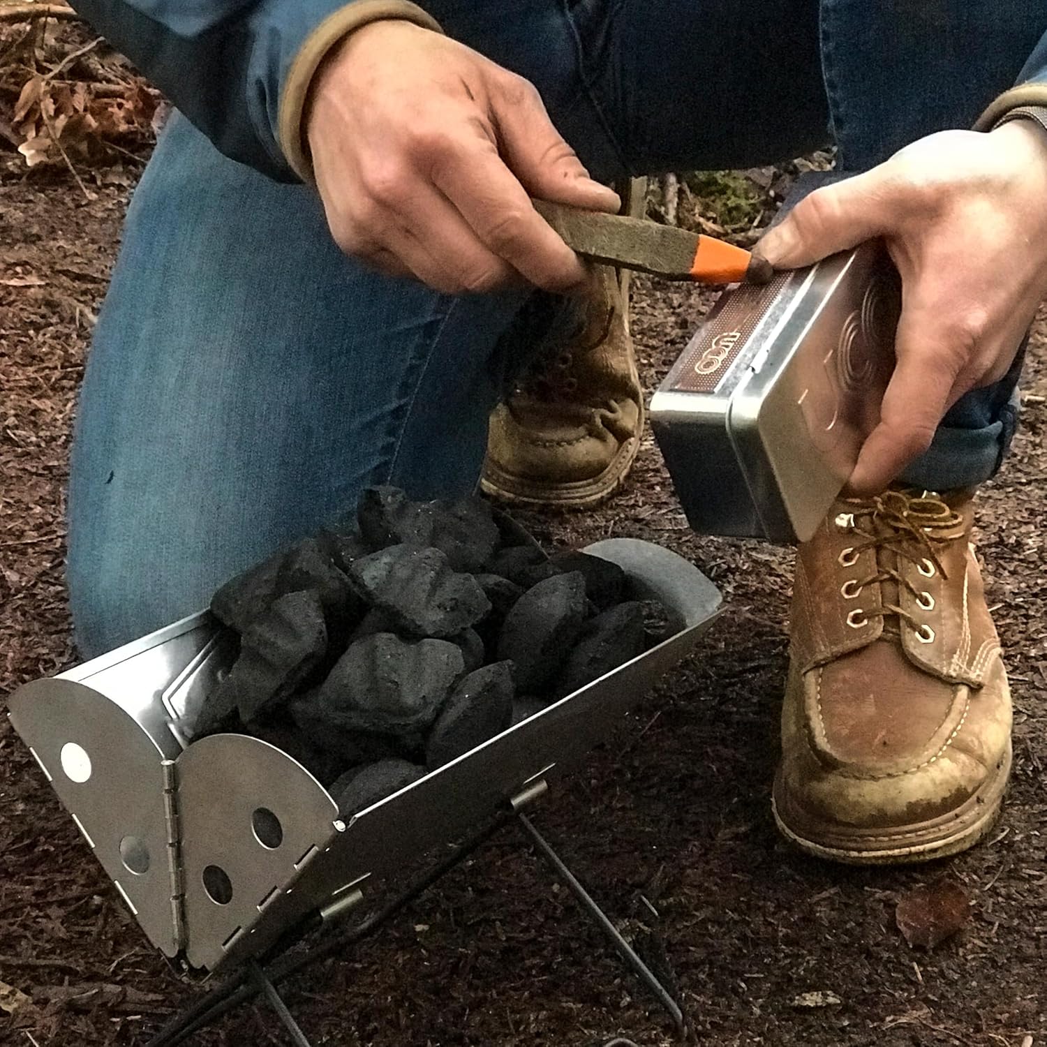 UCO Stormproof, Waterproof & Windproof Behemoth Strikable Firestarter with 3 Replacement Kits