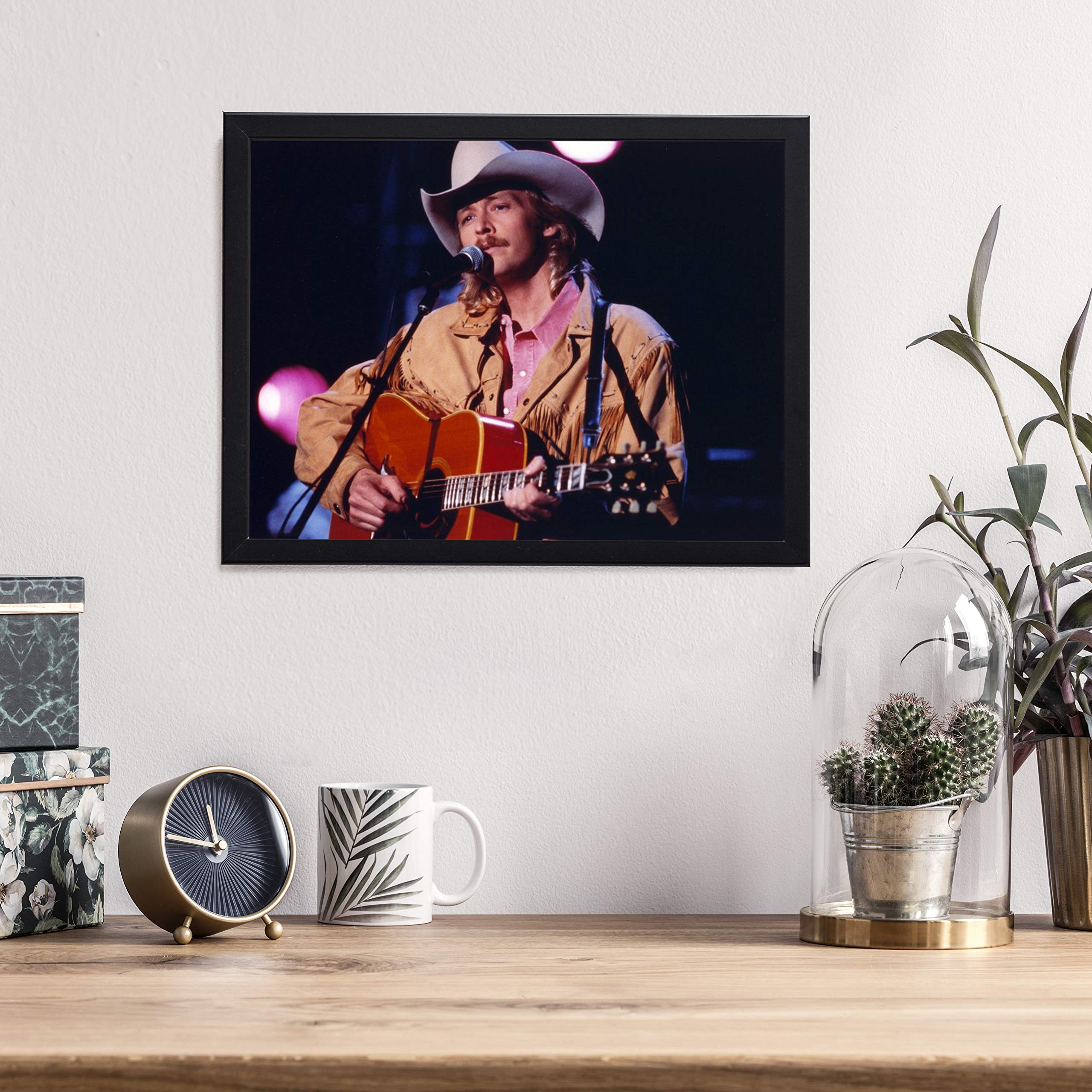 Amazon.com: Alan Jackson Playing Guitar in Close Up Portrait Photo