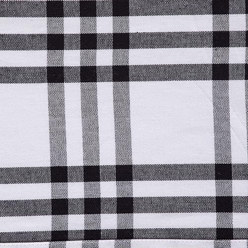 Miniatura 9 de DII Home Sweet Farmhouse Colección de Mesa a Cuadros, Camino de Mesa, 14x72 pulgadas, Negro