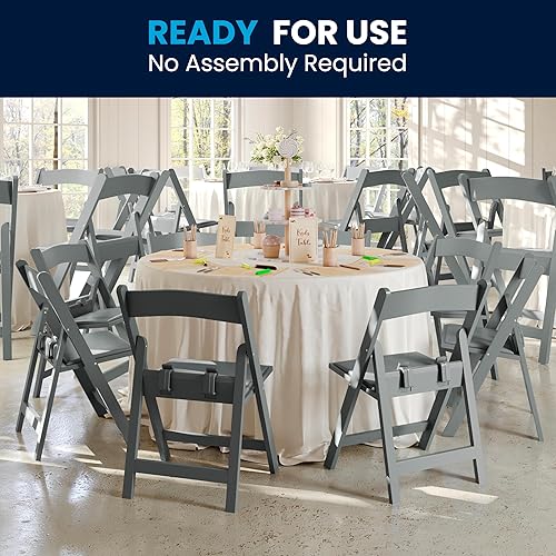 Miniatura 53 de Flash Furniture Hercules Series - Sillas plegables acolchadas para niños, asientos para eventos infantiles con capacidad de peso estático de 264