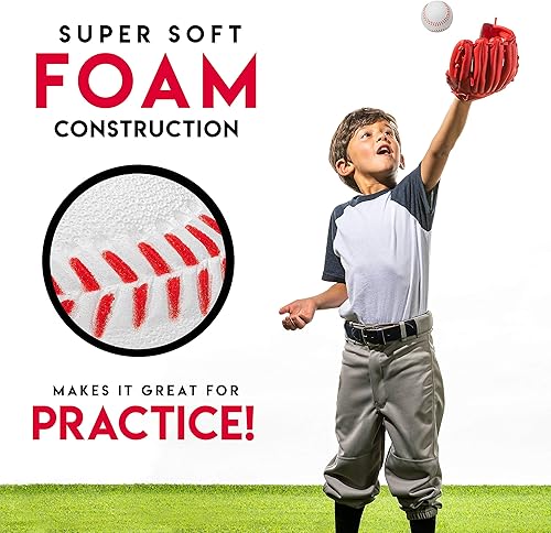 Miniatura 5 de Franklin Sports MLB - Bolas de espuma de repuesto, paquete de 2 unidades No. 14941