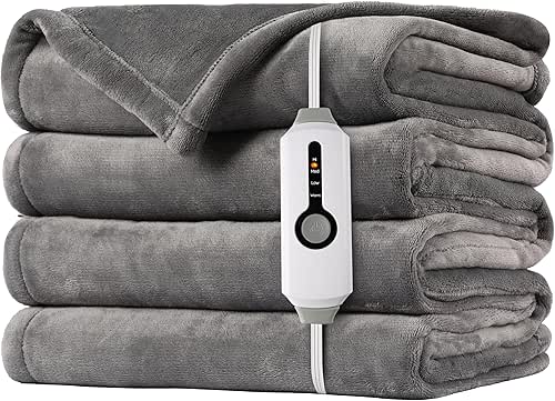 SUNNY HEAT Electric Heated Blanket 72"x84" Full Size Cozy Warm