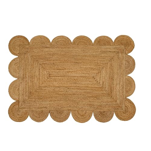 Hand Woven Jute Area Rug - 2' x 3' Feet