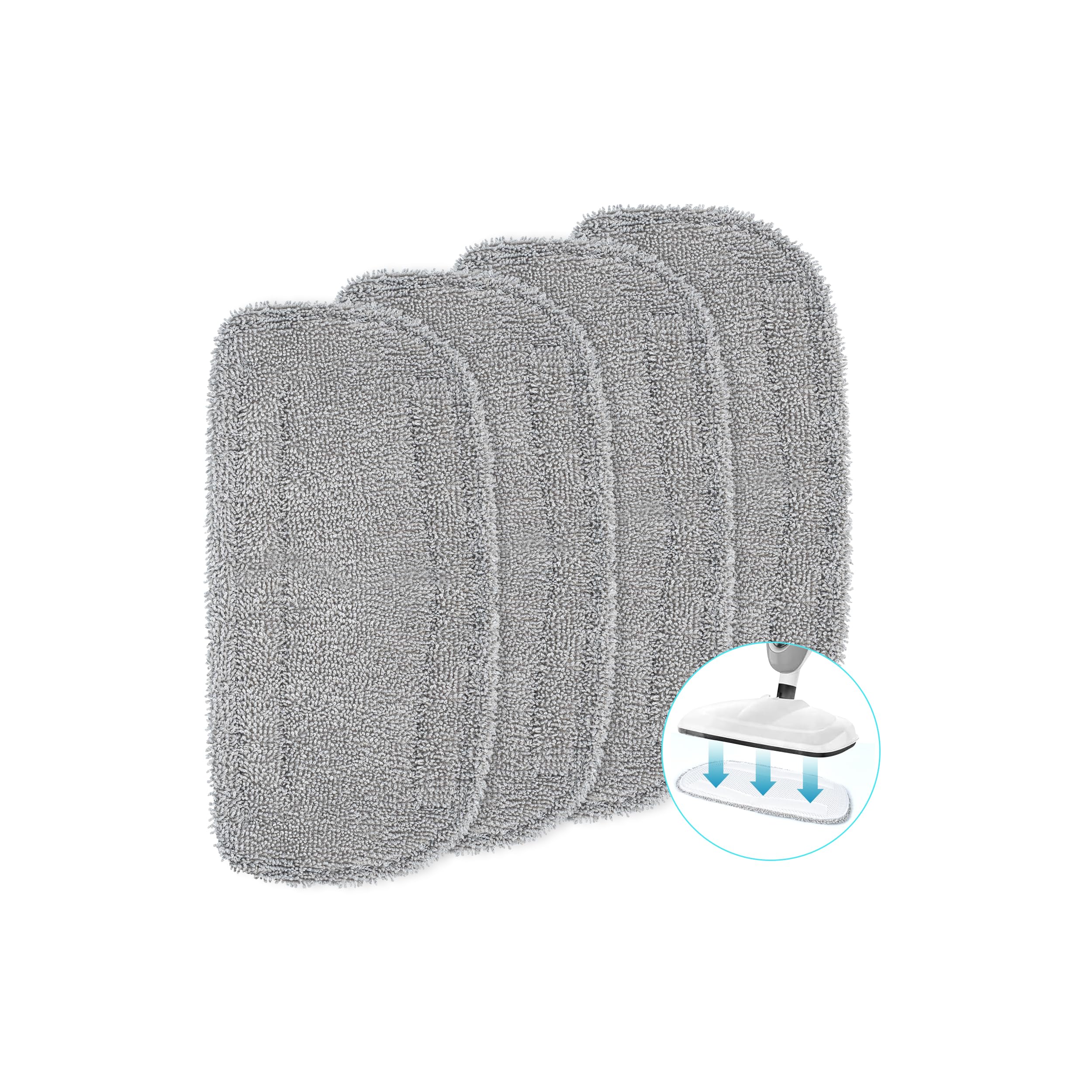 LOVECO 4 Pack Steam Mop Pads Compatible with GorFanty, Mxnsewr, Neugo, etc