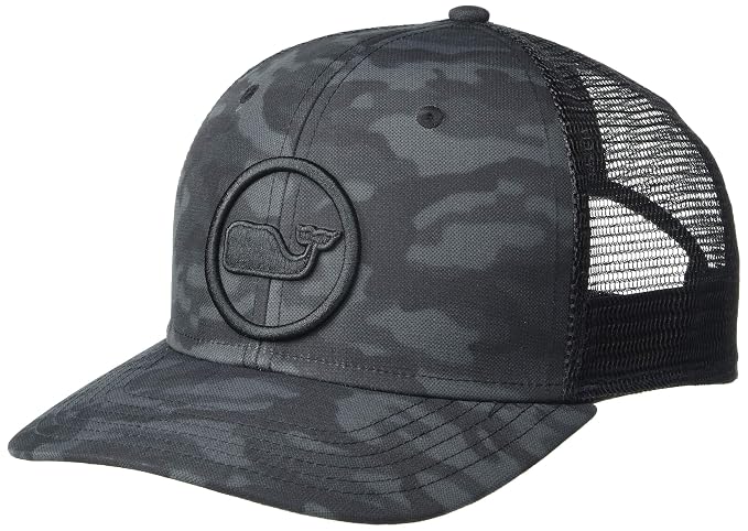 Vineyard Vines Camo Whale Dot Trucker 