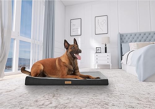 Miniatura 8 de TailZzz Colchón para mascotas, colchón grande a extra grande para perros y gatos, 2 en 1 con gel frío infundido con espuma de alta densidad calmante