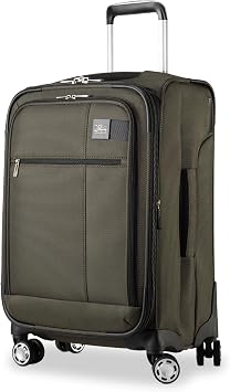 Skyway Sigma 7.0 Softside Expandable Spinner Suitcase with Wheels, Carry-on Luggage, Pine, 20-inch