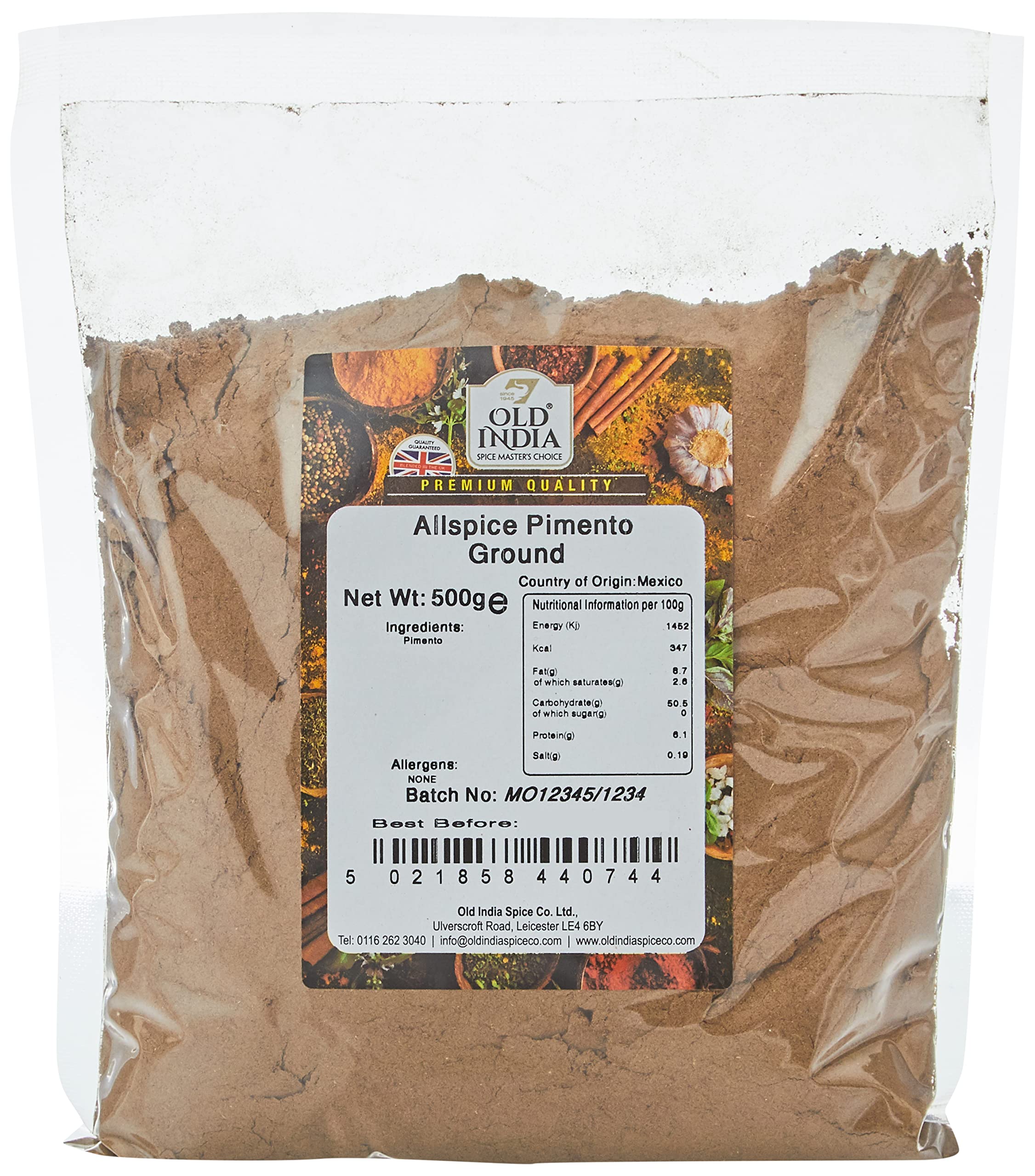 Old IndiaAllspice Pimento Ground 500g