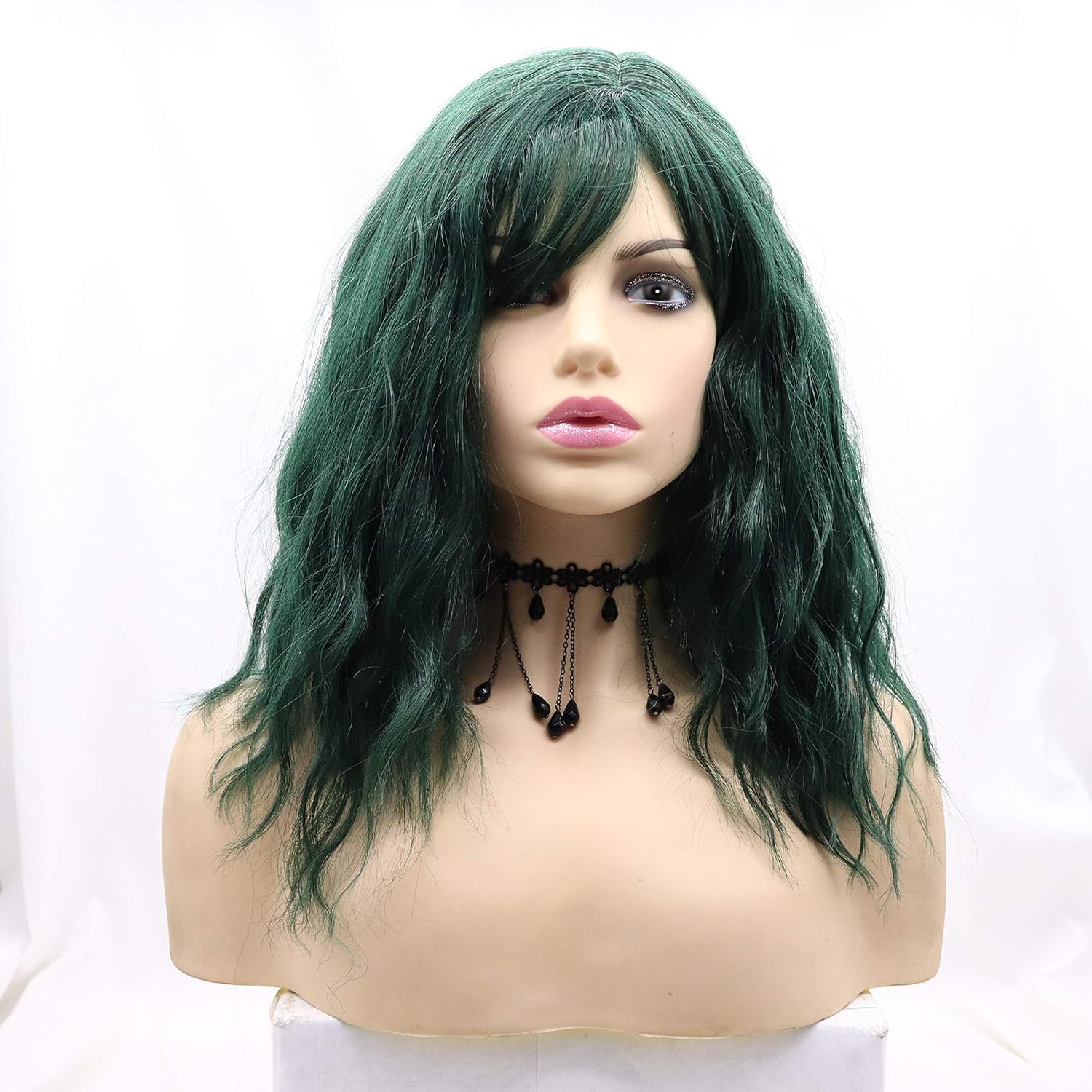 xiweiya Wigs Long Straight Hot Pink Hair Machine Made Wig Like Fluorescent Length Synthetic Wave Heat Resistant Fiber Wigs Middle Parting for Black Women, Drag Queen Cosplay Makeup