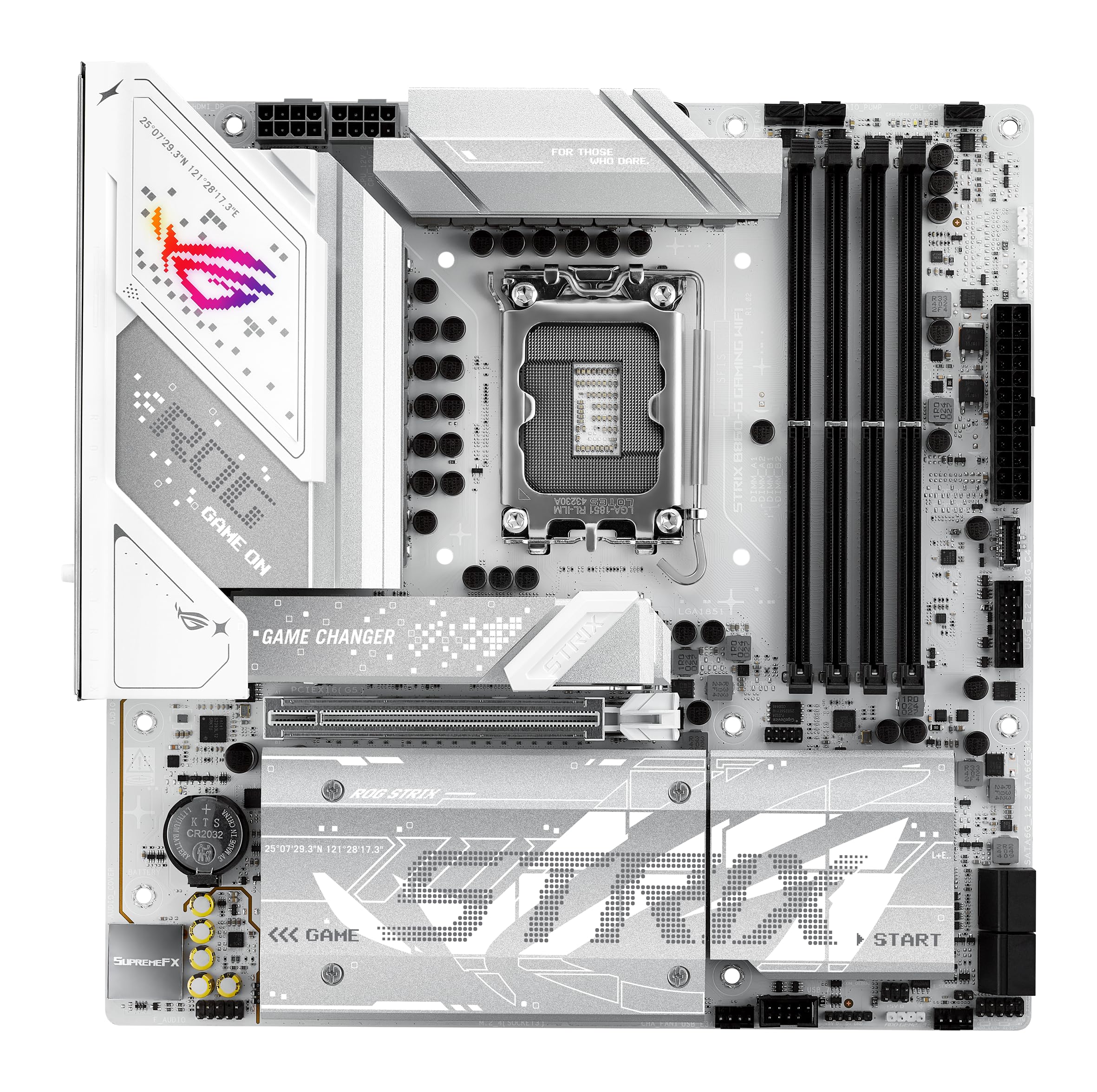 ASUS ROG STRIX B760-G GAMING WIFI Mainboard Sockel Intel LGA 1700 weiß Ansicht 2