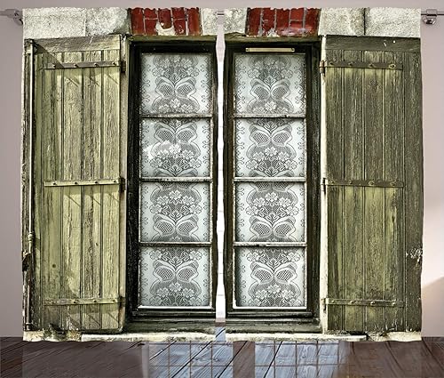 Conjunto de 2 paneles de cortinas para habitaciones o salas de estar, con tratamientos de ventanas de la colección de decoración para departamentos