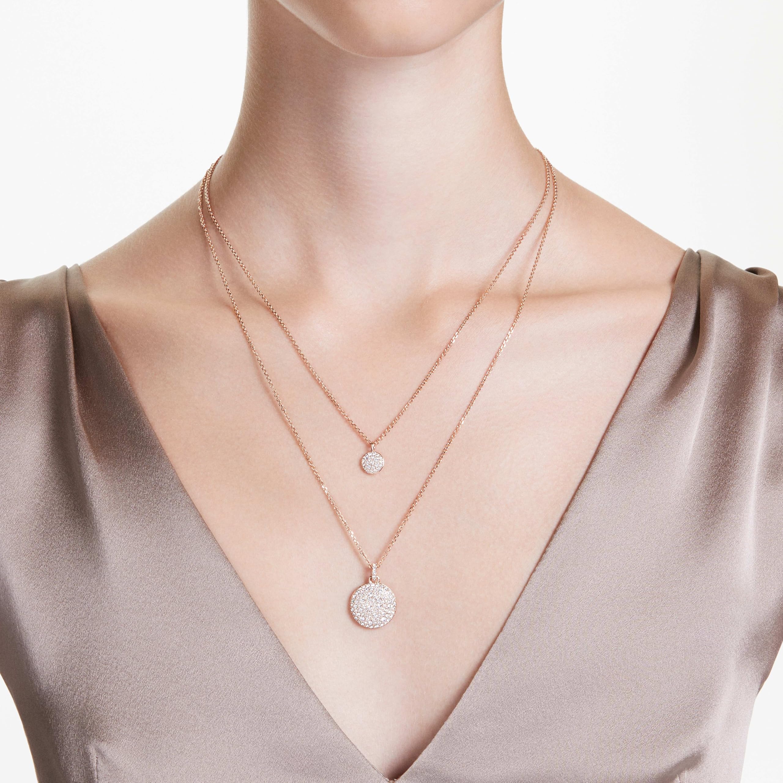 Swarovski Collier Meteora double rosé