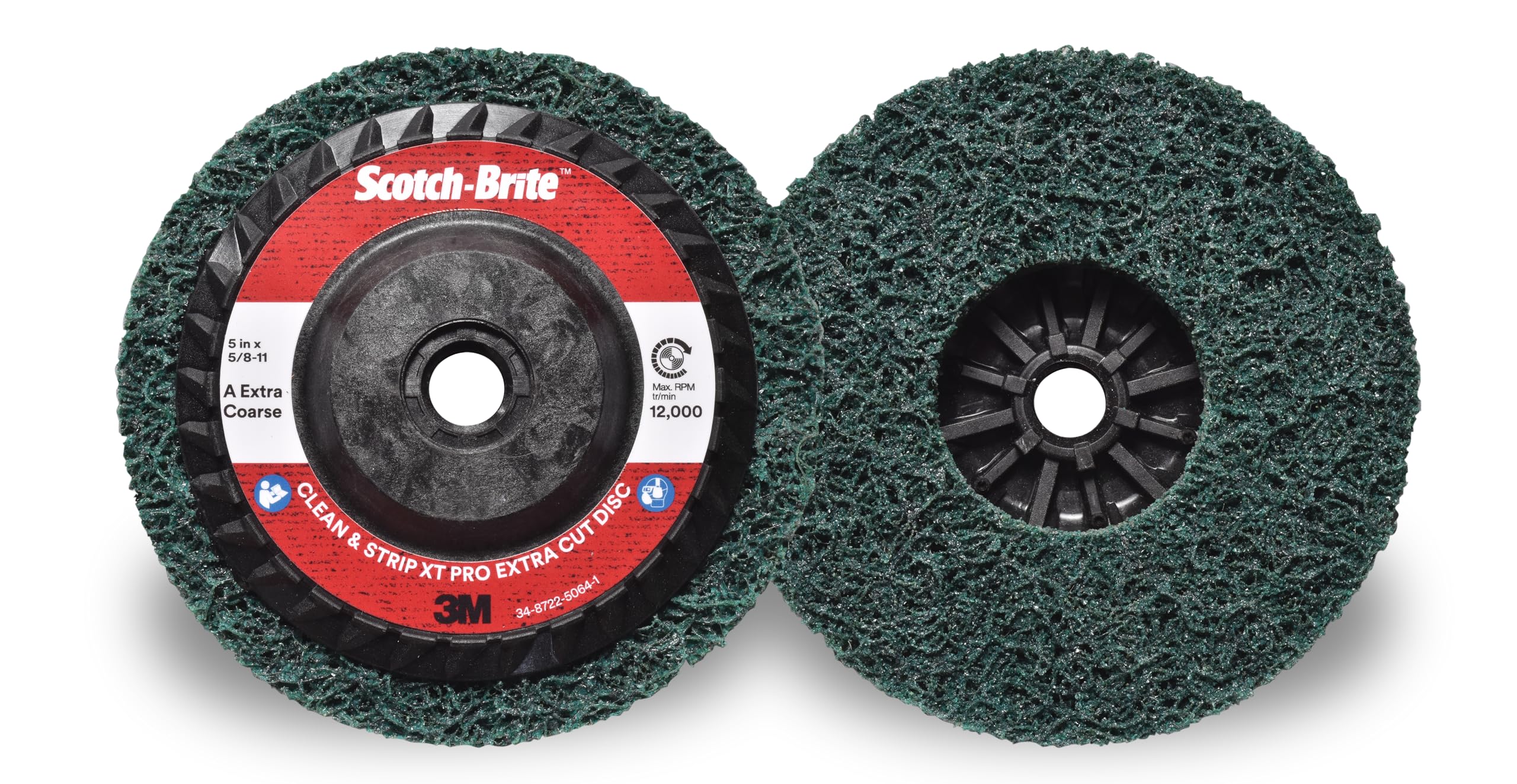 Scotch-Brite Grobreinigungsscheibe XT-RD Pro Extra Cut, 125 mm x 22 mm, A XCRS, M14-Gewinde