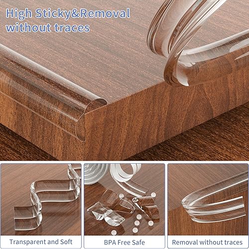 Miniatura 3 de Protectores de esquina, protector de esquina transparente a prueba de bebés, protectores de borde suave, protectores de esquina de muebles y bordes
