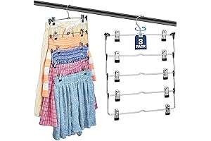 Zober 5-Tier Skirt Hangers for Women
