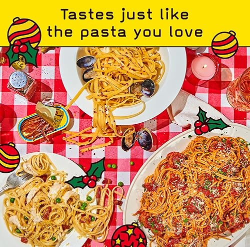 Miniatura 5 de Variedad de pasta alta en proteína y baja en carbohidratos Espaguetis, fettuccine, linguine con 17g de proteína, 7g de carbohidratos Pasta