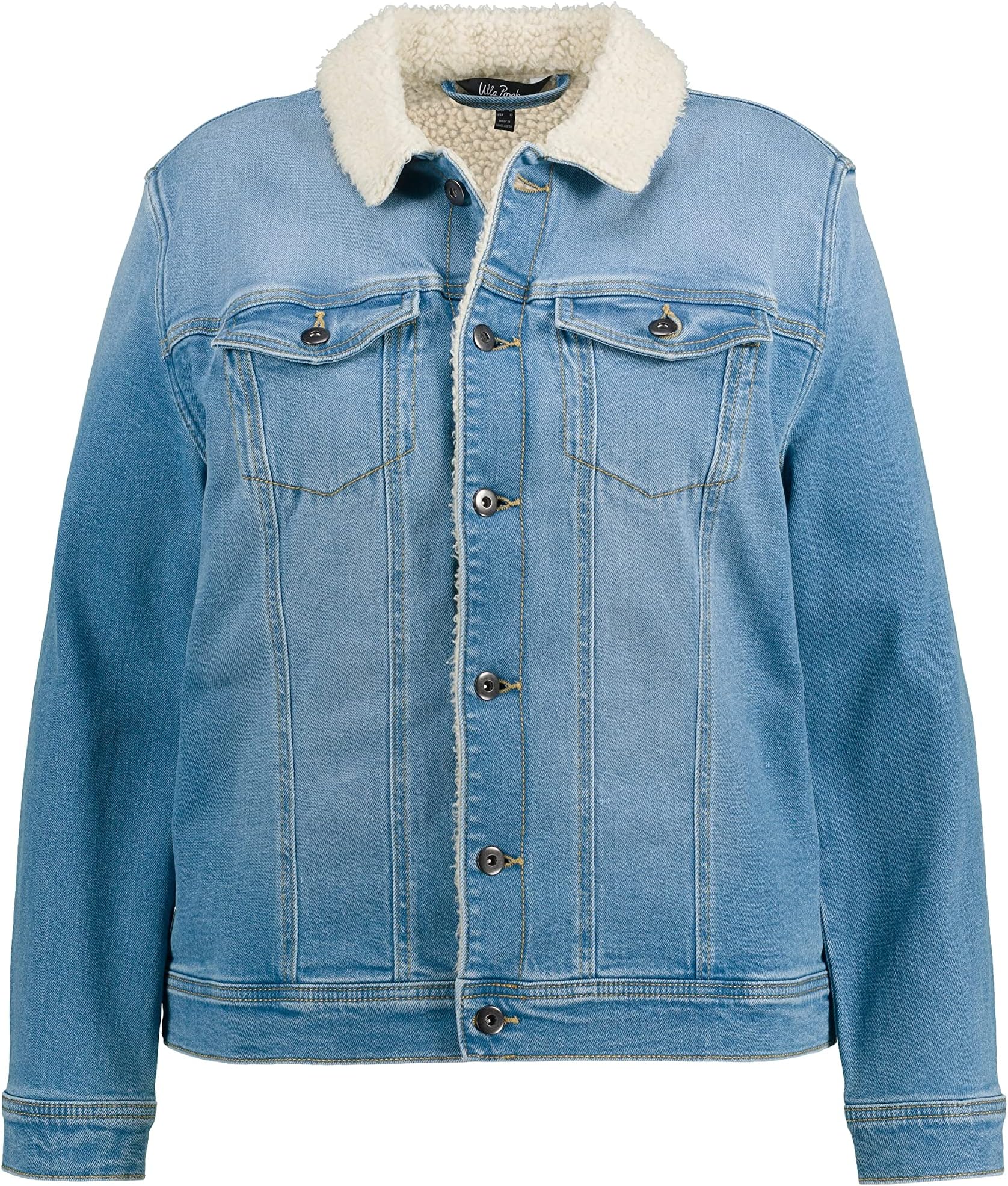 Ulla PopkenWomen's Jeans Jacket With Teddy Lining Indoor jackets