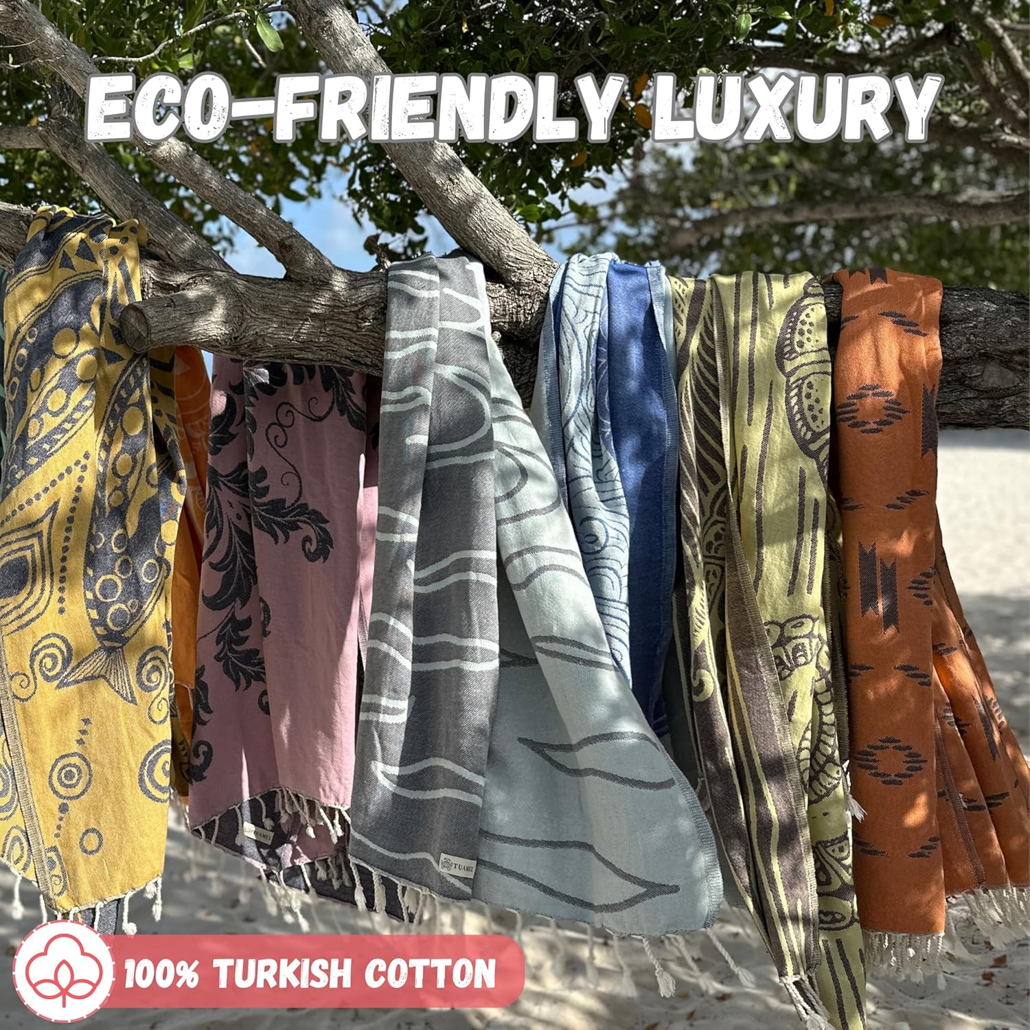 Thin Beach Towel Quick Dry for Travel - Turkish Sand Towels for Beach Sandproof - (69 x 37 inch) Oversized Beach Towel Quick Dry for Travel, Pool, Swimming – Lightweight, Cloud, Beach Gifts for Women - Image 6