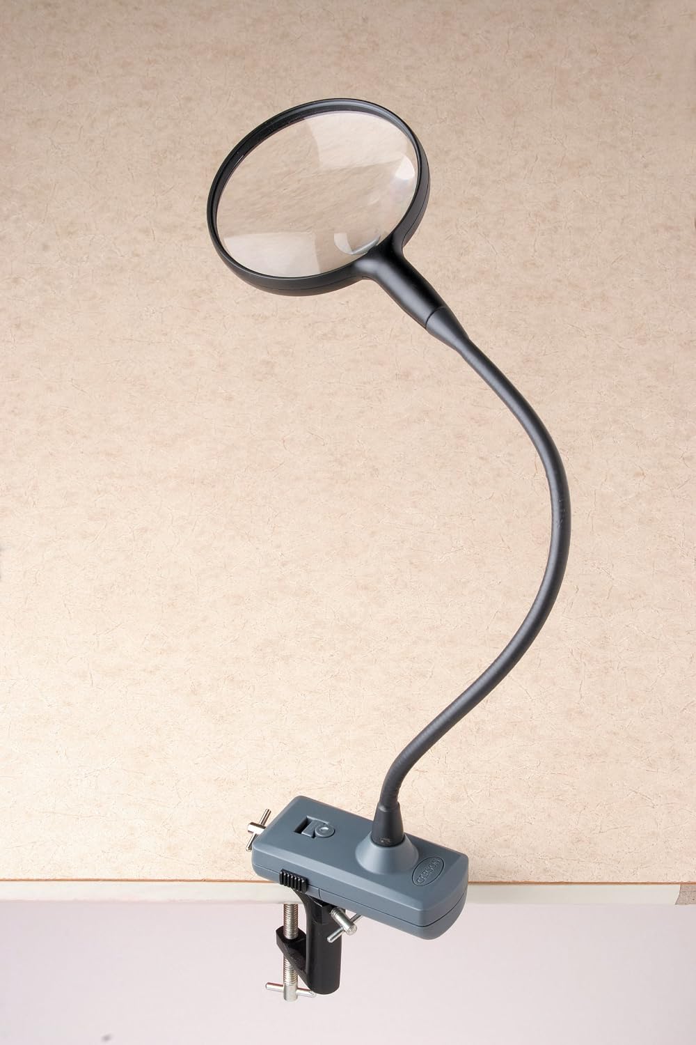 Carson MagniFly 2x Power Hands Free Fly-Tying LED Lighted Gooseneck Magnifier with C-Clamp and AC/DC Adapter (OD-65)