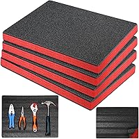 Vista 10 de Outus 4 almohadillas de espuma de poliuretano cortables para manualidades, insertos de espuma para estuches, relleno de embalaje, cámara, caja