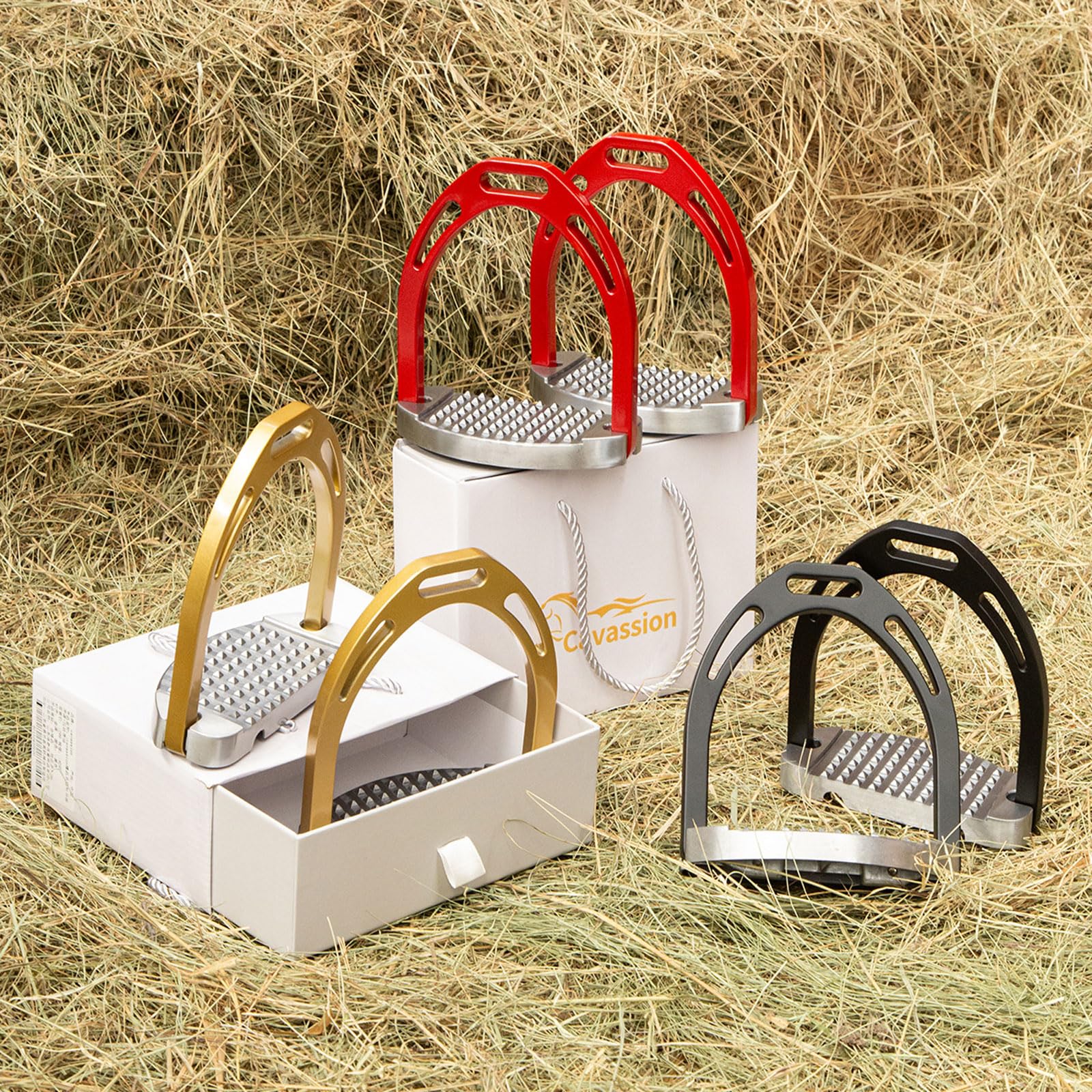 1 par de estribos de equitación de Pista Ancha,Estribos ecuestres de Aluminio,Estribos ecuestres Ligeros Fuerte Capacidad de Carga,Estribos Antideslizantes para Amantes de los Caballos