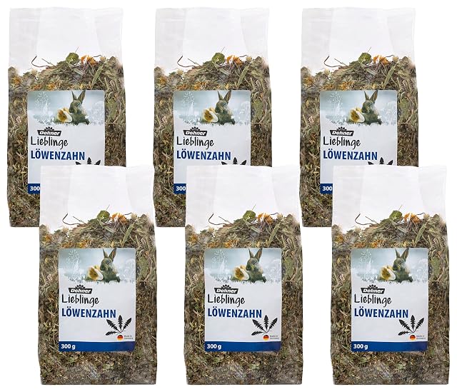 Dehner Bocadillo para roedores 100% Natural para Conejos, roedores, Dientes de león con Flores de caléndula