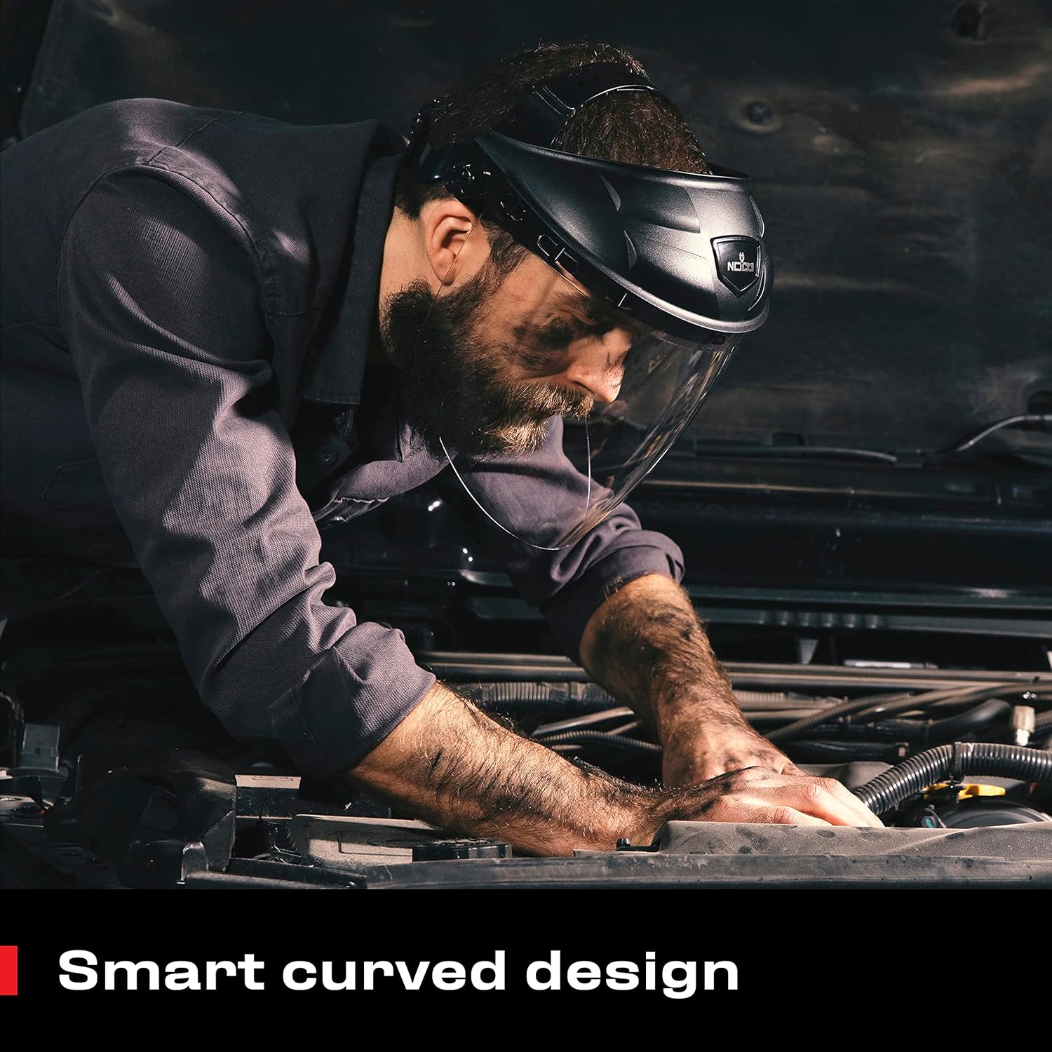 NoCry Heavy Duty Clear Face Shield; Protective Safety Equipment with Transparent, Anti Fog Visor and Adjustable Headgear; Impact Resistant; ANSI Z87.1 : Clothing, Shoes & Jewelry