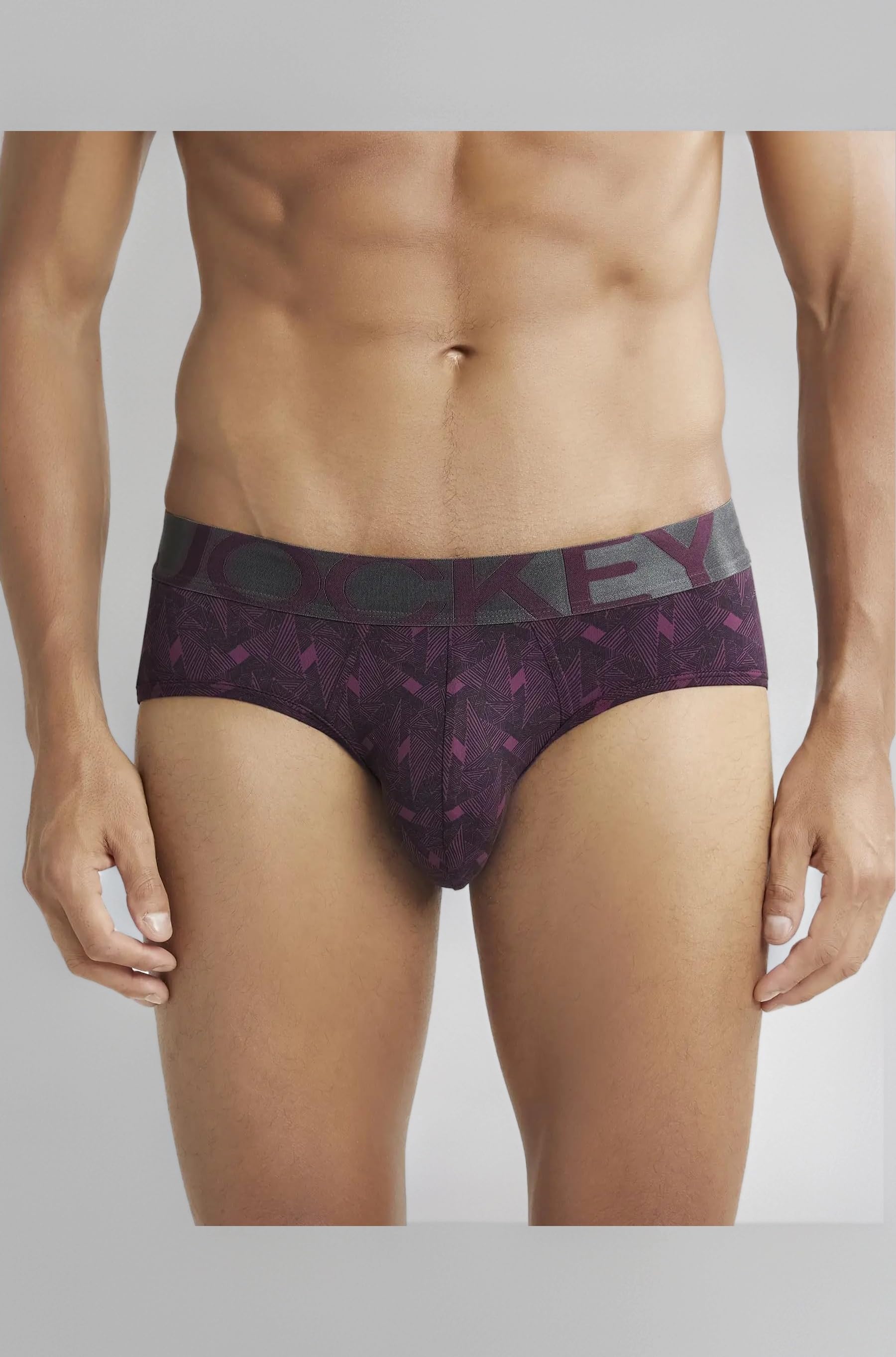 IC29 Men's Tactel Microfiber Elastane Stretch Printed Brief with Moisture Move Treatment (Prints May Vary)
