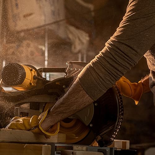 Miniatura 5 de Wells Lamont Guantes de conducción ligeros de piel de ciervo para hombre, talla L (962L), color dorado