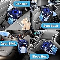 Vista 50 de EPAuto Bote de basura impermeable para automóvil con tapa y bolsillos de almacenamiento, color verde camuflaje