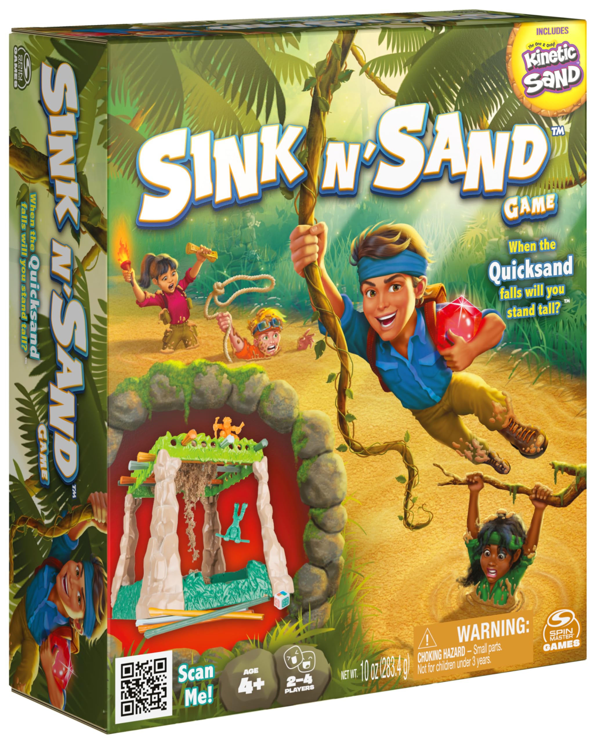 Sink N’ Sand, Quicksand Kids Board Game with Kinetic Sand for Sensory Fun and Learning – Easy Toy Gift Idea, for Preschoolers and Kids Ages 4 and up
