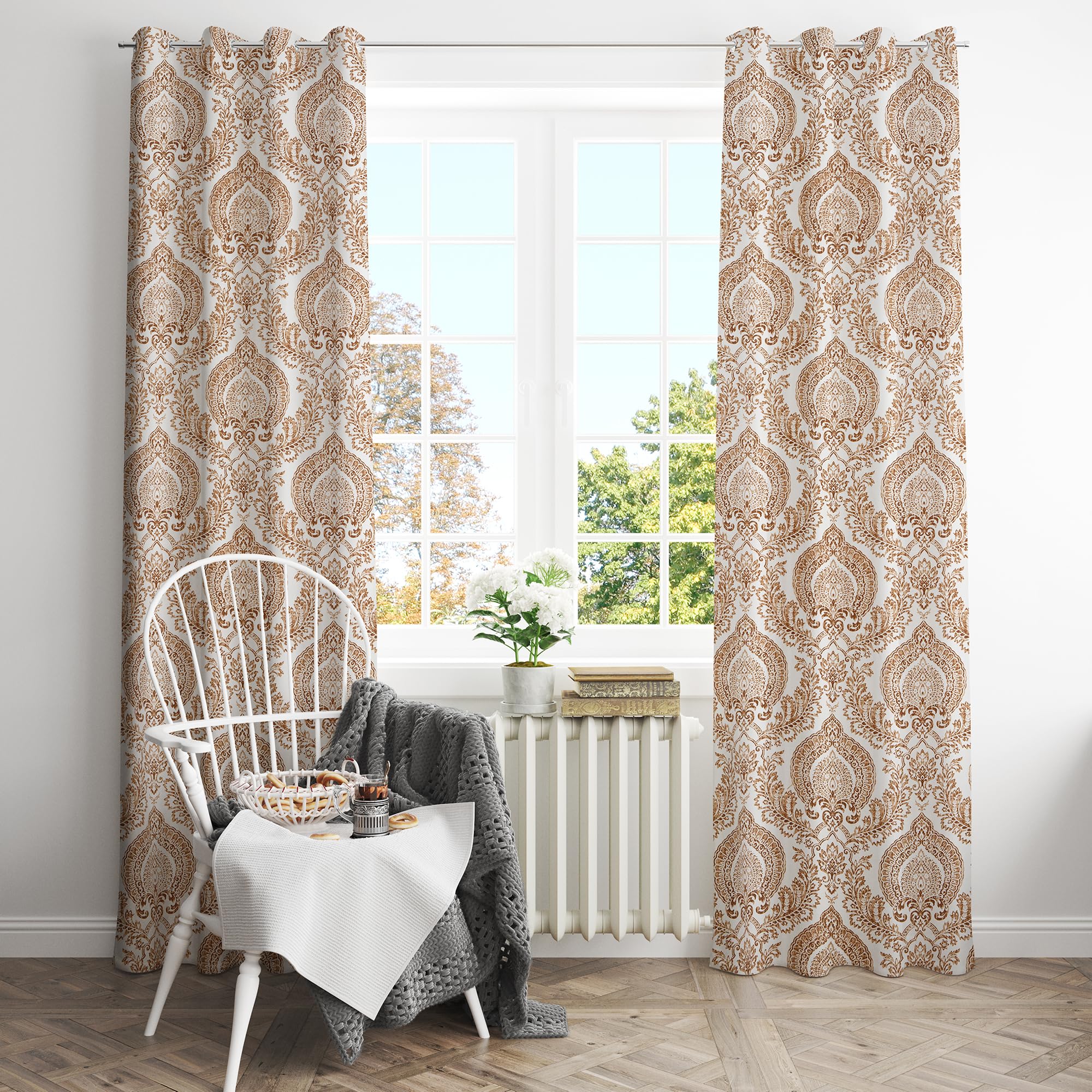 Amazon.com: Natural 100% Cotton Curtains for Living Room 84 Inches Long