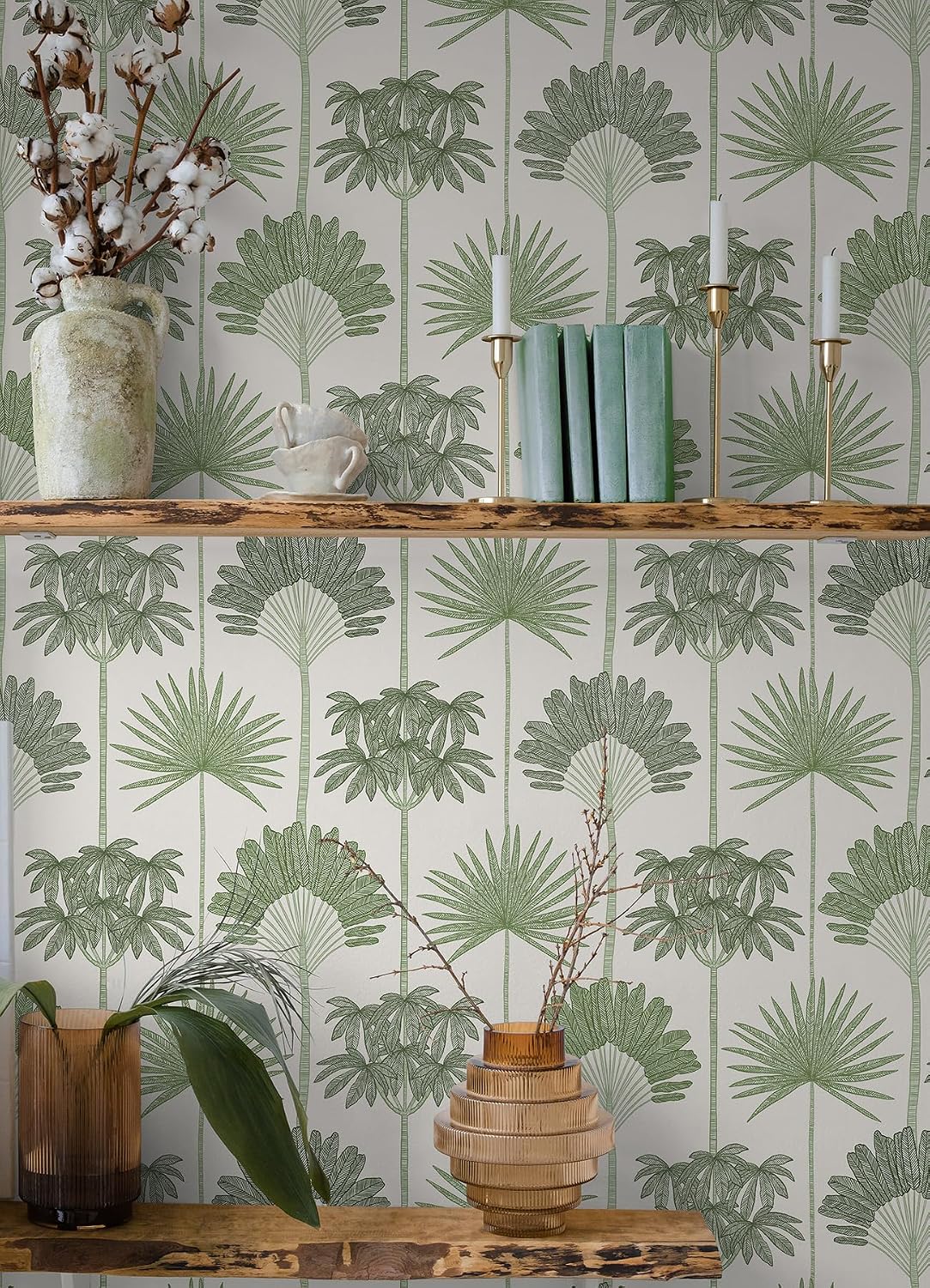 NuWallpaper Taupe Edie Geometric Peel and Stick Wallpaper, NUS4636