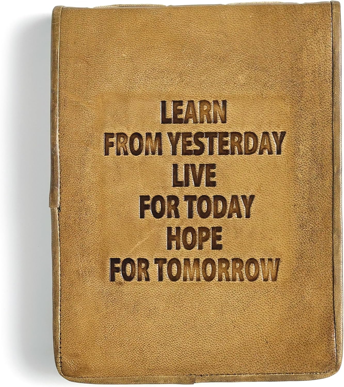 Leather Notepad Journal – Vintage Diary for Quick Notes, Daily Tasks & Creative Ideas – Refillable Travel Notebook for Men & Women – Handmade Leather Organizer (8x6 inch - 200 Pages)