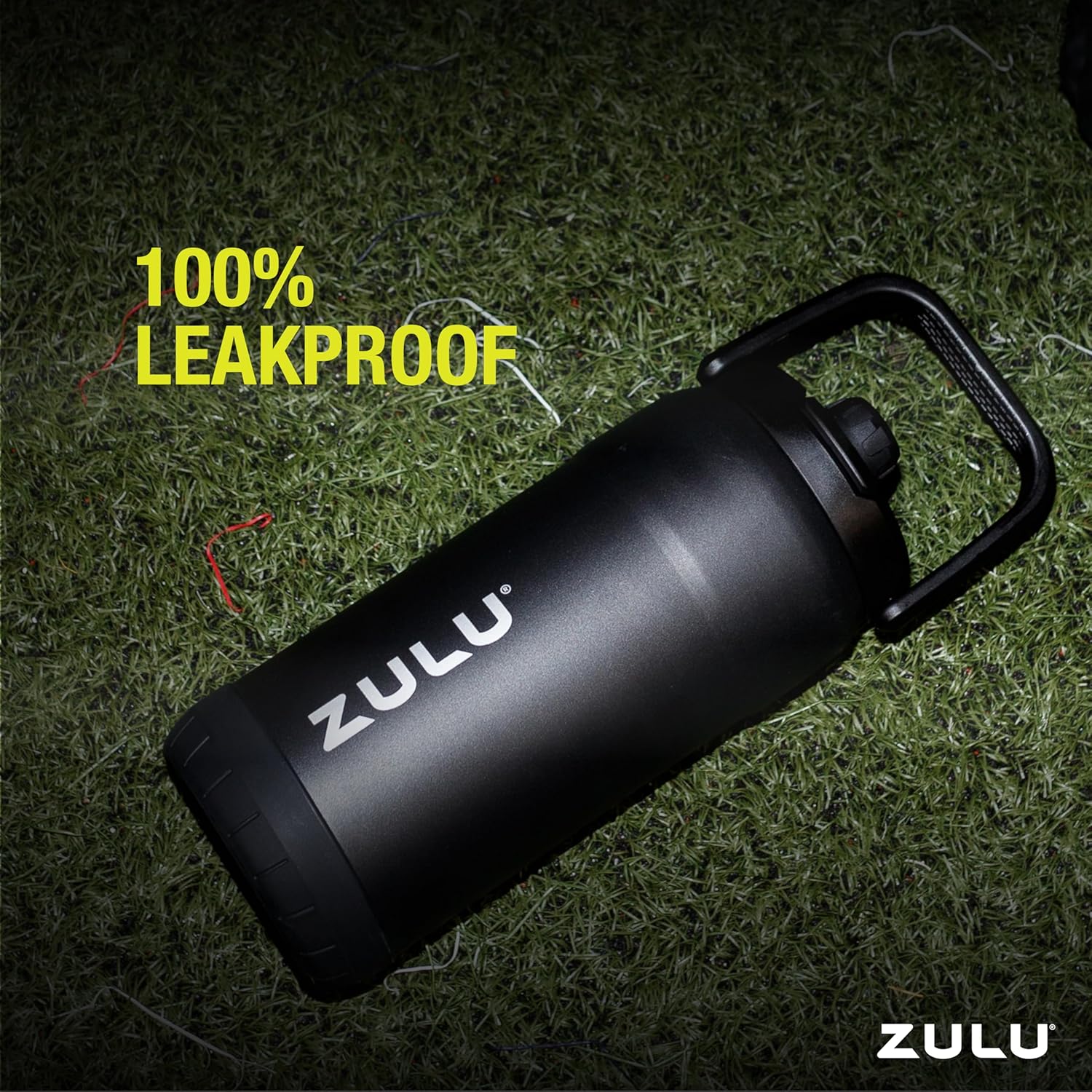 ZULU Goals Vacuum Insulated Large Capacity Stainless Steel Water Bottle | Reusable Jug Thermoses with Carry Handle | Leak-Proof Lid | Perfect for Travel, Workout, Gym, Hiking, Camping | 64oz, 101oz - Image 9