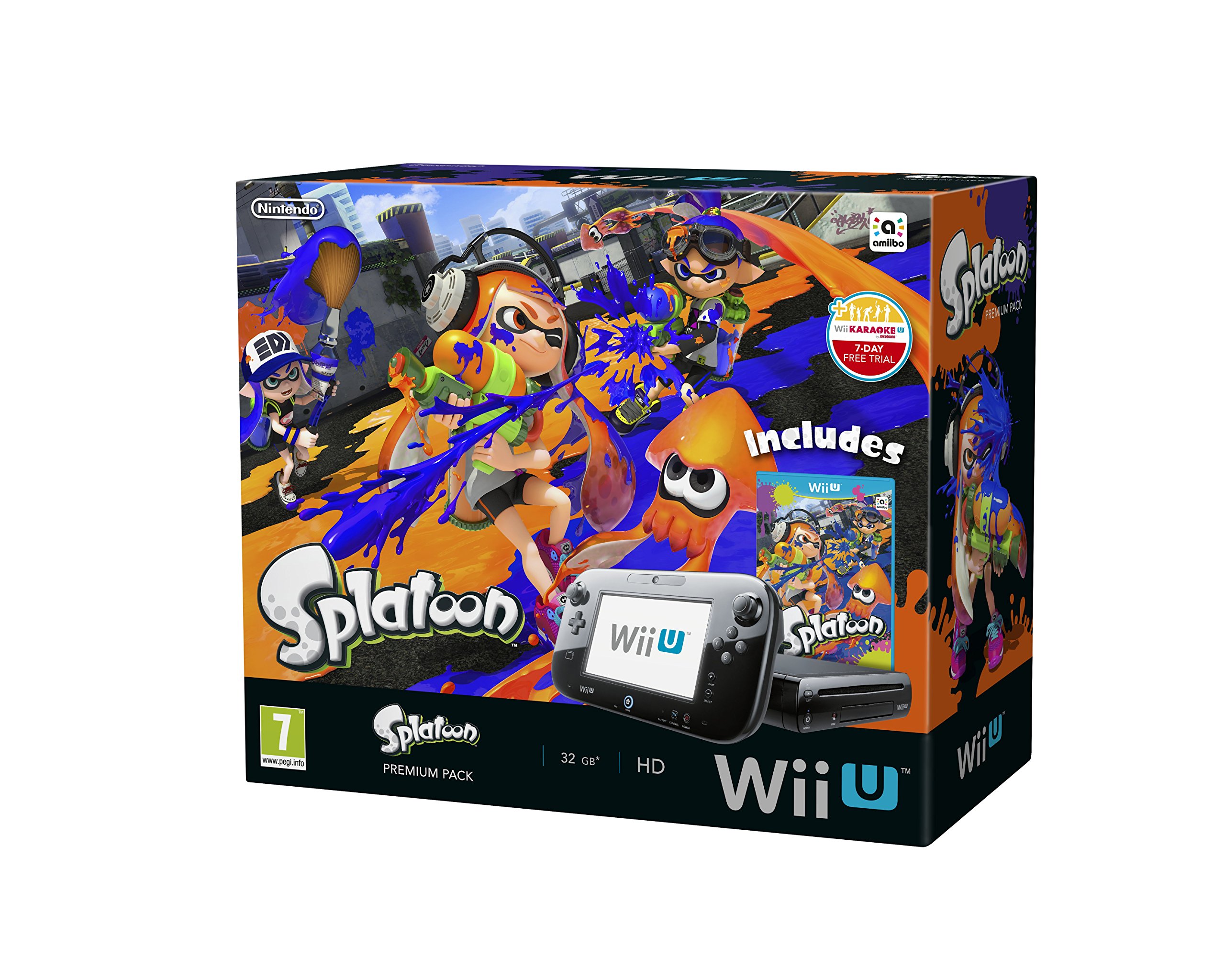 任天堂　Wii Uプレミアムセット　カバー付　カセット付Splatoon等 HW Premium Pack + Splatoon (Nintendo Wii U) : Amazon.co.uk: PC