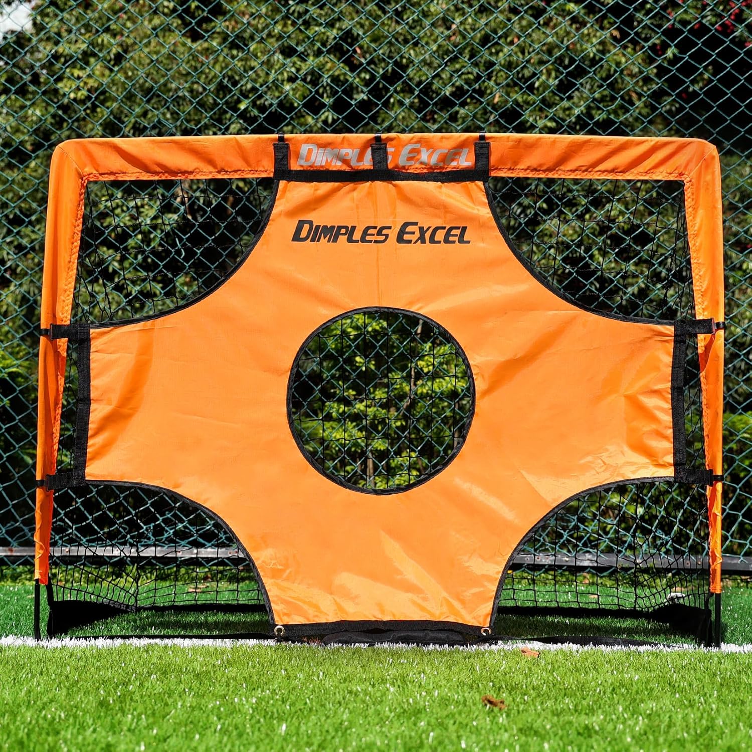 Dimples Excel 4' x 3' Soccer Goal for Kids Backyard with Soccer Net Target Sports