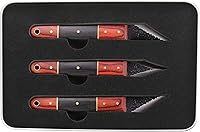 Vista 6 de 3 piezas de cuchillo de marcado dentro de caja de metal, calibre de marcado para carpintería, herramienta de carpintería premium con hoja afilada