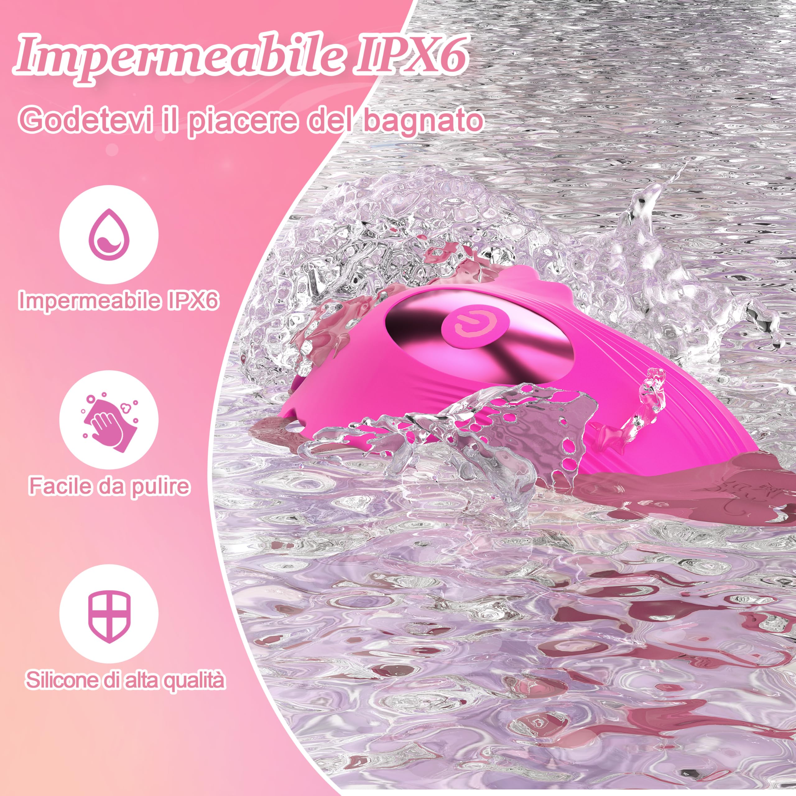 Vibratoreper Donna Professionale Sexytoysys Donna - Sex Toys Sessuali Vibratore Ovetto con Telecomando a Distanza, Vibrante Wireless Stimolatore Clitoride Femminile Vagina Vibratori Piccolo Sexy Toy