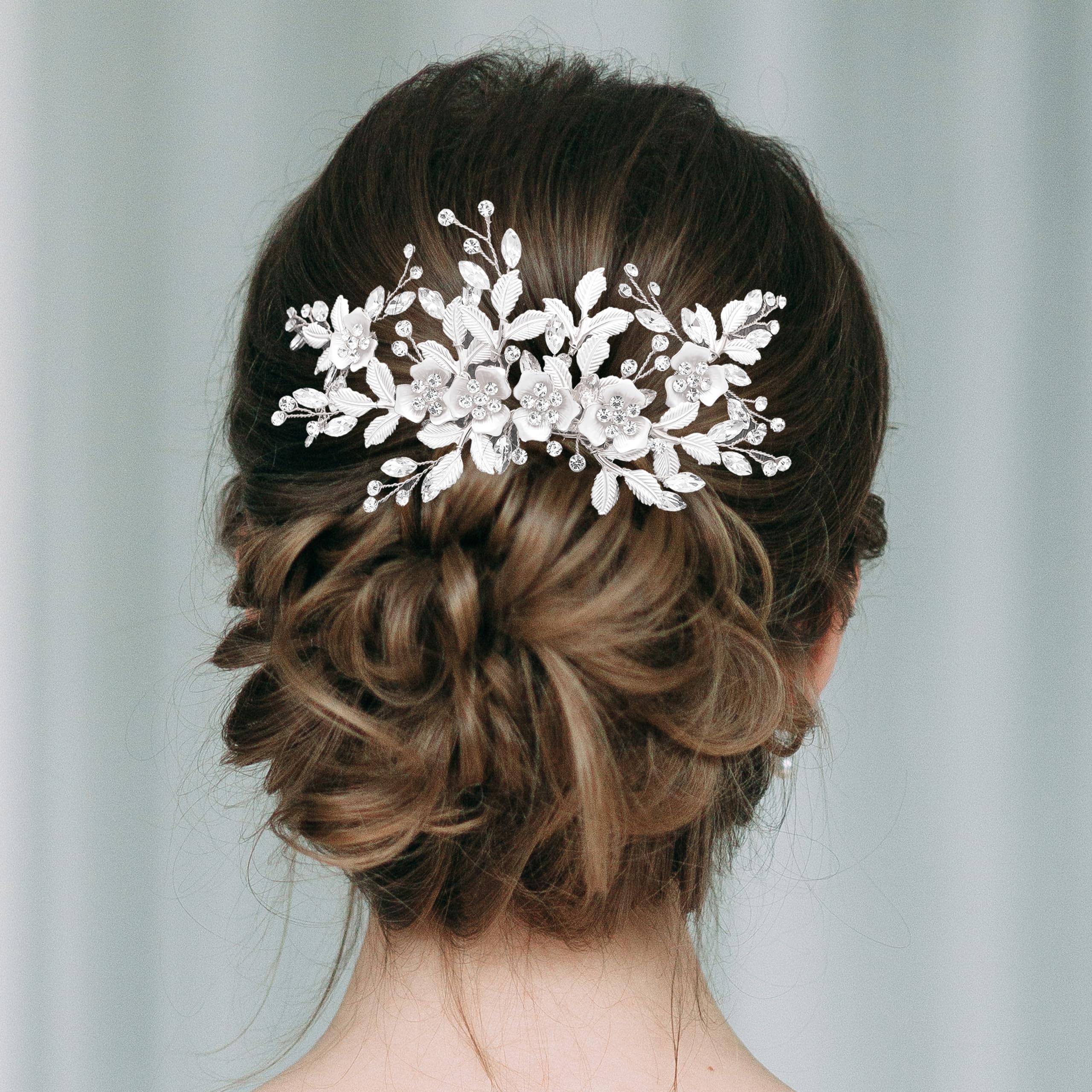 Amazon.com : Oriamour Hair Side Combs With 2 Set Hair Pins  display picture 1