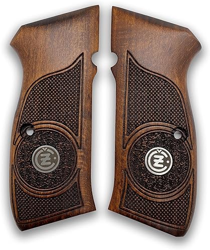 Para CZ-75 Grips CZ85 Grips 75B CZ 75 SP-01 75B CZ 7585 Tamaño completo hecho a mano de madera de nogal