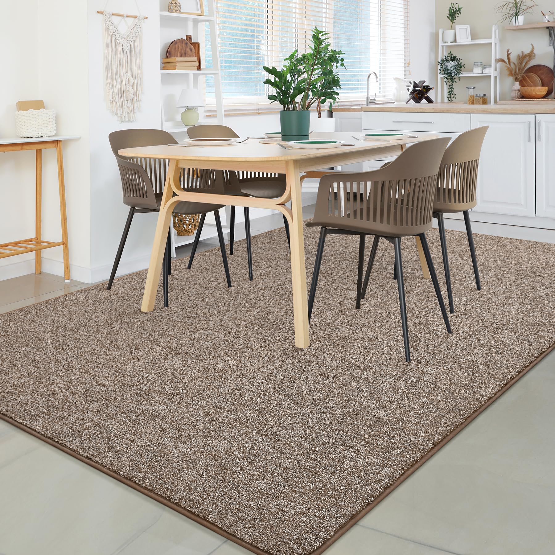Chicrug Alfombra moderna de 5 x 8 pies para dormitorio, sala de estar, alfombra de espuma viscoelástica de capa baja para sala de juegos de niños, alfombra de piso interior para mesita de noche