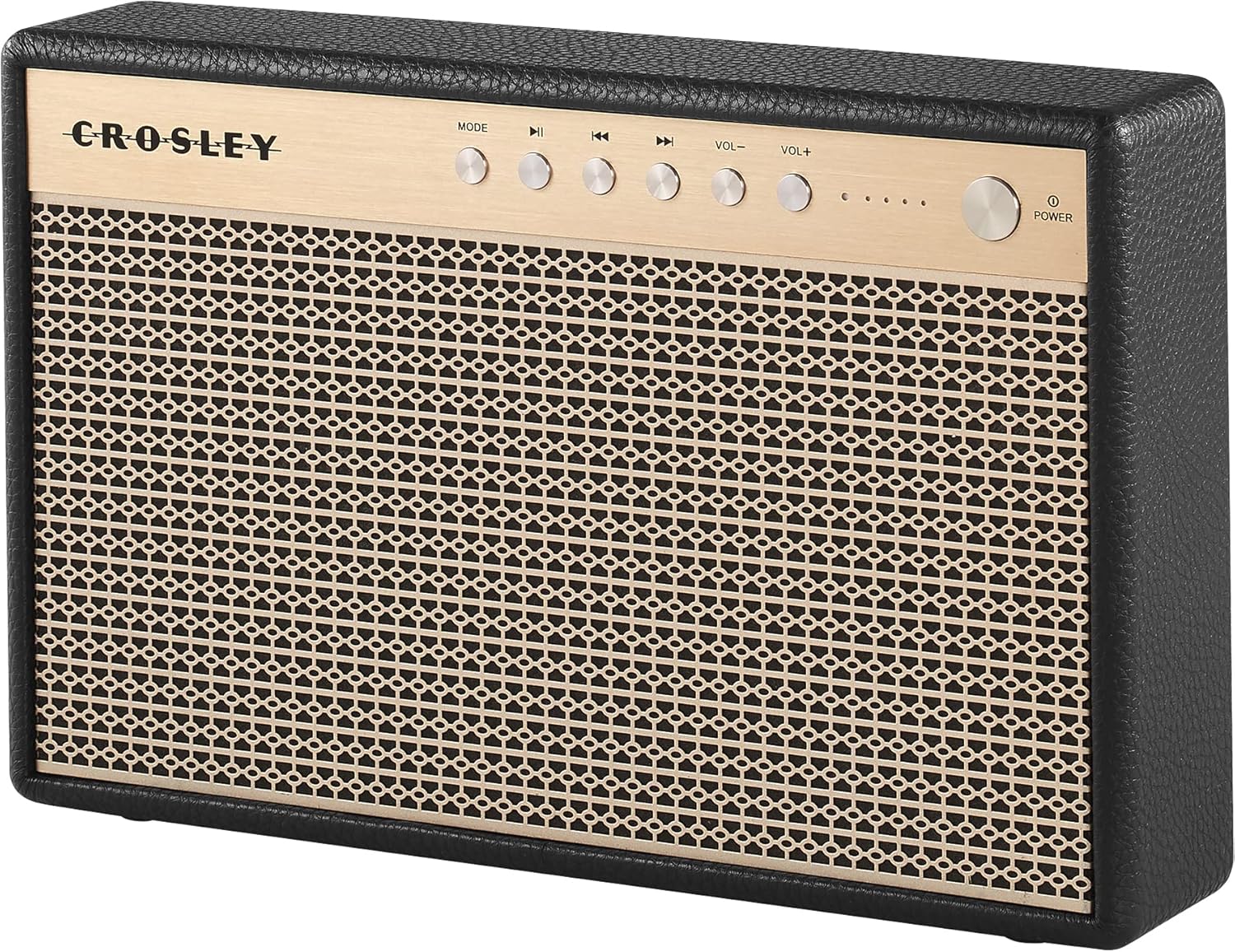Crosley CR3112A-BK Montero Portable Rechargeable Bluetooth Speaker with USB Phone Charger, Black