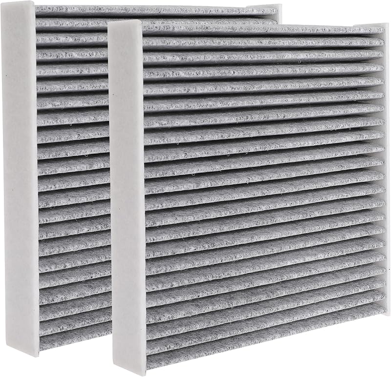 Filtro de cabine com carvão ativado NuFlySic CF10285 CP285 para Toyota, Lexus e outros modelos – Pacote com 2