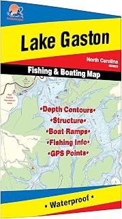 Gaston Lake Fishing Map