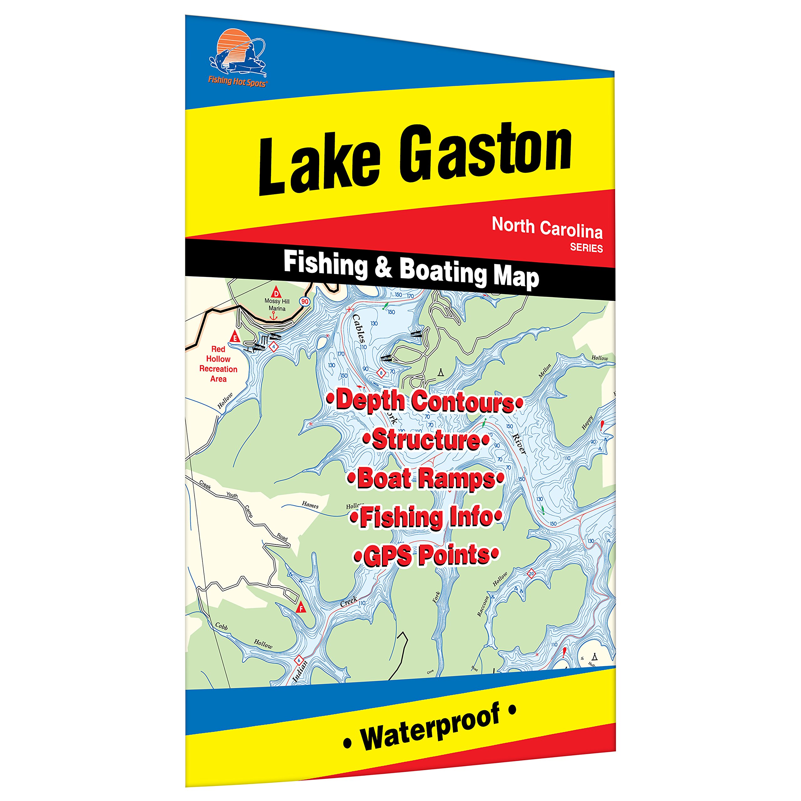 Gaston Lake Fishing Map