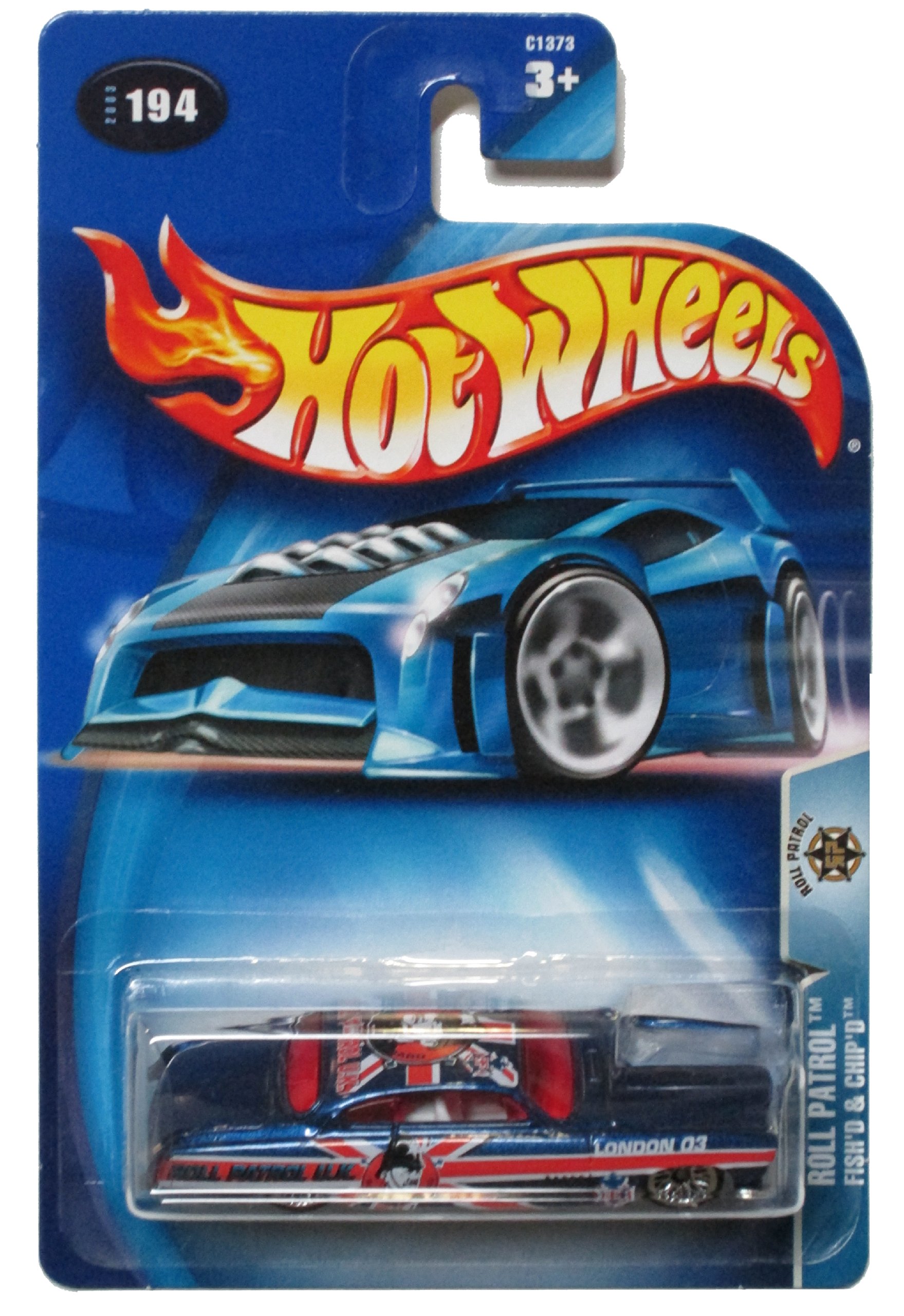 Amazon.com: Hot Wheels 2003 Roll Patrol Fish'd & Chip'd BLUE 194