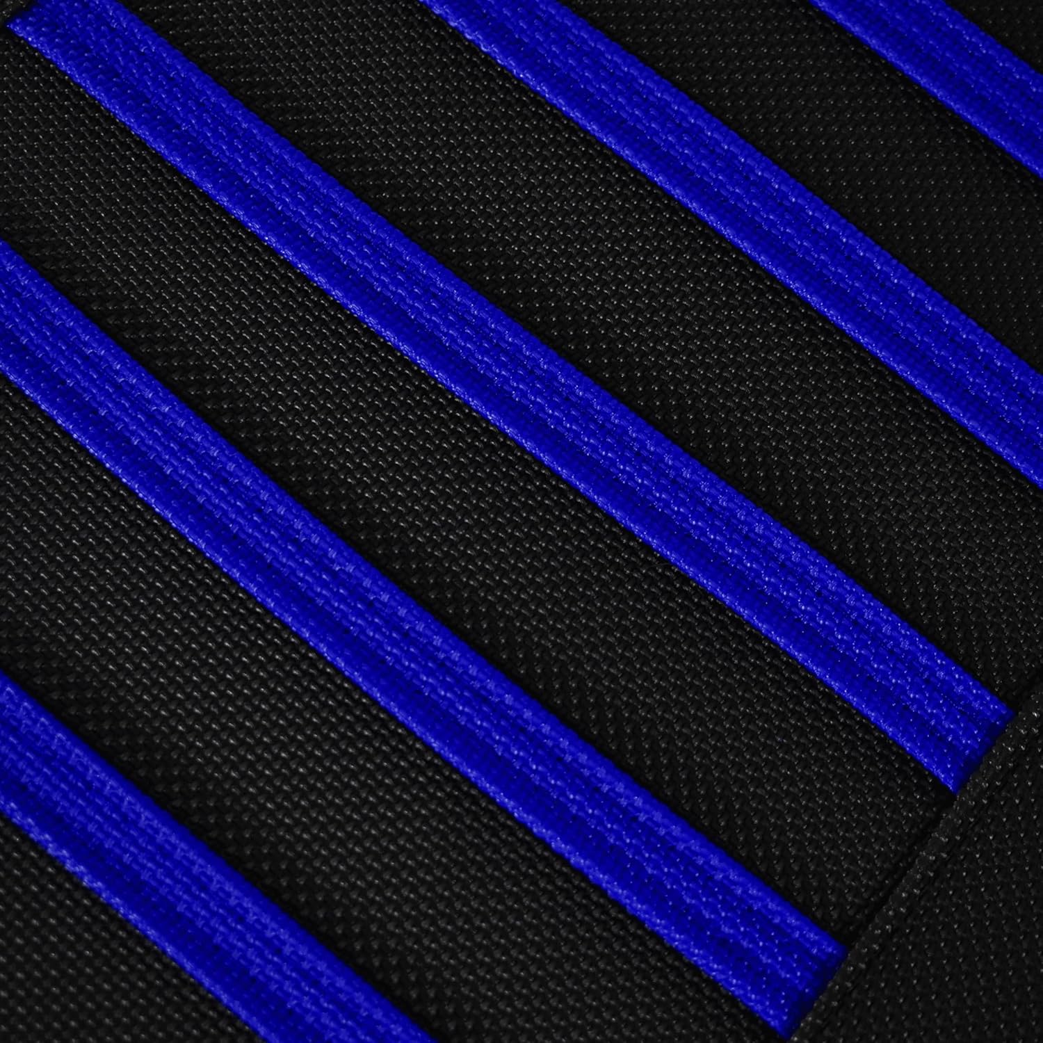 Enjoy Mfg Seat Cover - Compatible with Suzuki 2004-2009 Quadsport Z250 LTZ250 2x4 - #246 (Color Sides/Color Ribs) (Blue/Black/Blue)