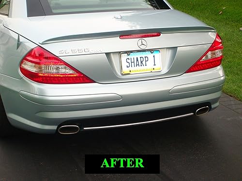 Miniatura 7 de Compatible con Mercedes Benz R230 2003-2008 SL500 SL550 SL55 SL65 AMG CROMADO VALANCE TRIM SL 500 550 55 65 03 04 05 06 07 08 2004 20055 2006 2007