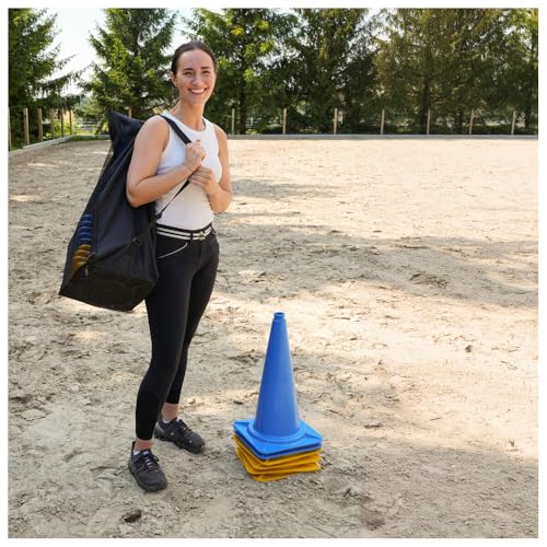 Dönges Tasche für Pylonen (Agility Bodenarbeit Hundesport Outdoortasche Reitsport Reittraining Markierungen) H x B x T: 80 x 30 x 30 cm, Lieferumfang eine Tasche ohne Pylonen